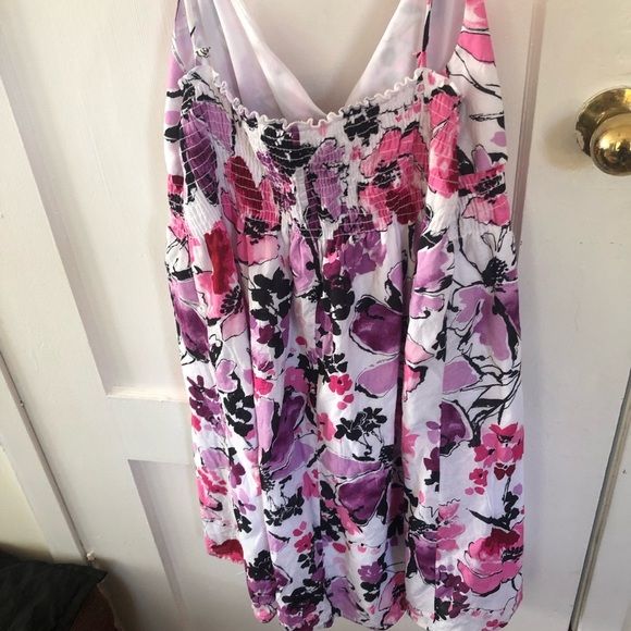 Jolie Pink and Purple summer dress  with spagetti straps - XL-size 18. Lined - Picture 8 of 8